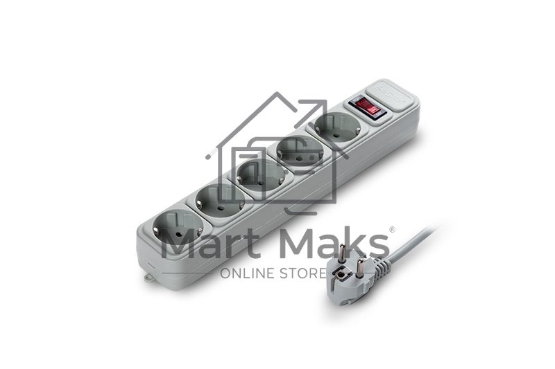 Сетевой фильтр ExeGate EX221186RUS SP-5-3G (5 розеток, 3м, евровилка, серый)