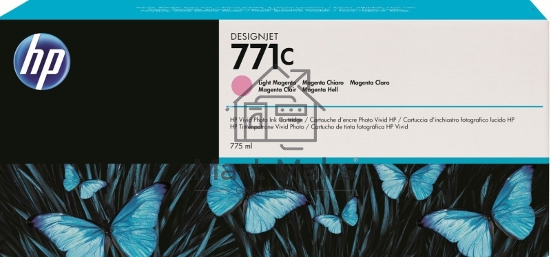 Картридж струйный HP №771C B6Y11A светло-пурпурный для HP DJ Z6200 (775мл)