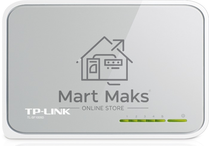 Коммутатор TP-Link SOHO TL-SF1005D Коммутатор 5-port 10/100M mini Desktop Switch, 5 10/100M RJ45 ports, Plastic case