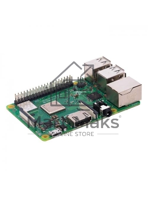 Микрокомпьютер Raspberry Pi 3 Model B+ Retail, 1GB RAM, Cortex-A53 (ARMv8) 64-bit SoC @ 1.4GHz Broadcom BCM2837B0 CPU, WiFi, Bluetooth, 40-pin extended GPIO, 4x USB 2.0, HDMI, CSI camera port, DSI displ.port, MicroSD port (137-3331) , (БП и корпус покупае