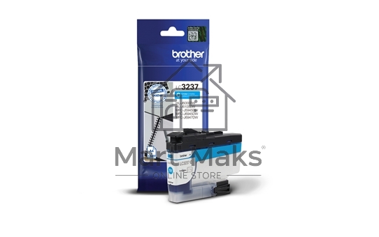 Картридж струйный Brother LC3237C голубой (1500 стр.) для HLJ6000DW, MFCJ5945DW, MFCJ6945DW