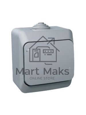 Выключатель 1-кл. ОП Этюд 10А IP44 сер. SchE BA10-041C Выключатель 1-кл. ОП Этюд 10А IP44 сер. SchE BA10-041C