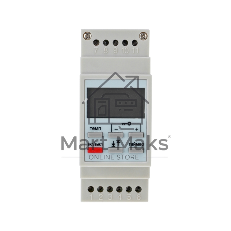 Терморегулятор цифровой Rexant (программируемый c диапазонами работы) RX-257 на DIN-рейку