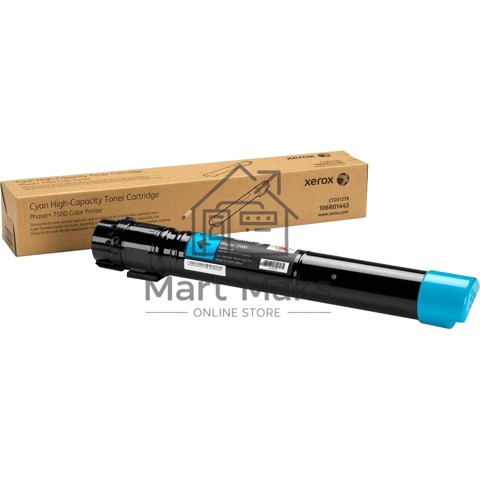 Картридж лазерный XEROX 106R01443 голубой для Phaser 7500 (17800 стр.)(Channels)