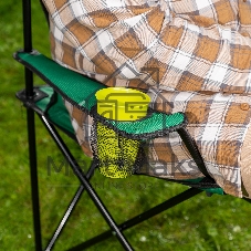 Стул складной Palisad Camping с подлокотниками и подстаканниками 81х51х86 см