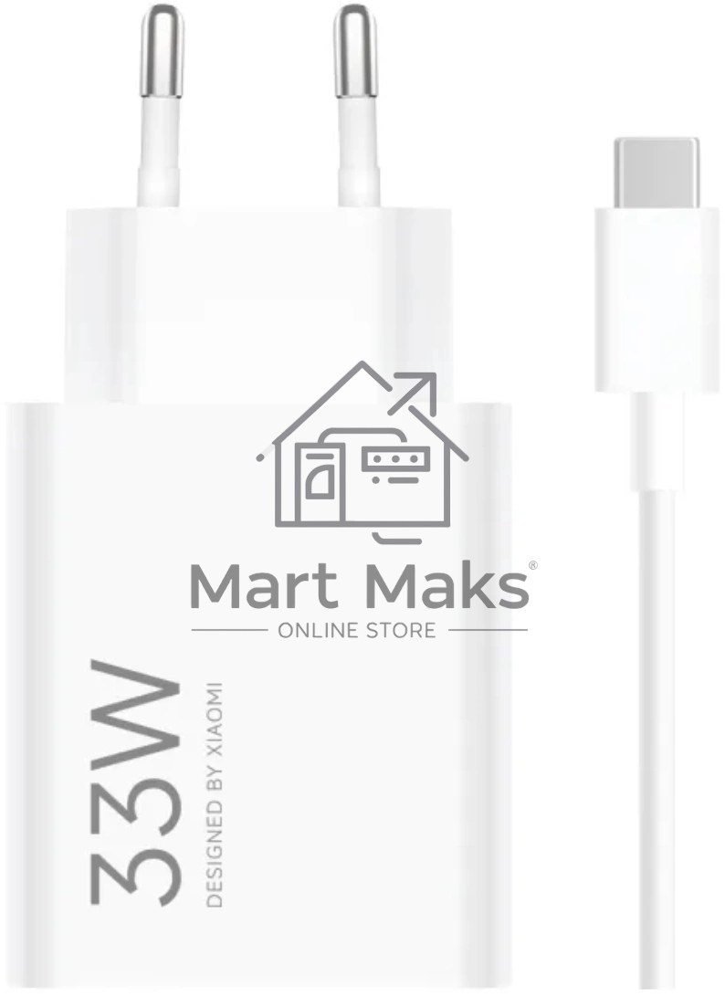 Сетевое зарядное устройство Xiaomi BHR9956EU 33W 3A (PD) USB универсальное белый