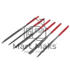 Набор Matrix надфилей, 160x4мм, 6 шт., обрезиненные рукоятки