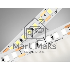 Светодиодная лента Ambrella light GS1312 2835 180Led/ 14.4W m/ 12V IP20 4500K/ 5000*10*1.2mm (2 конт.)