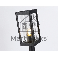 Светильник Ambrella light ST2411 BK/CL черный/прозрачный IP54 E27 max 40W 110*110*350