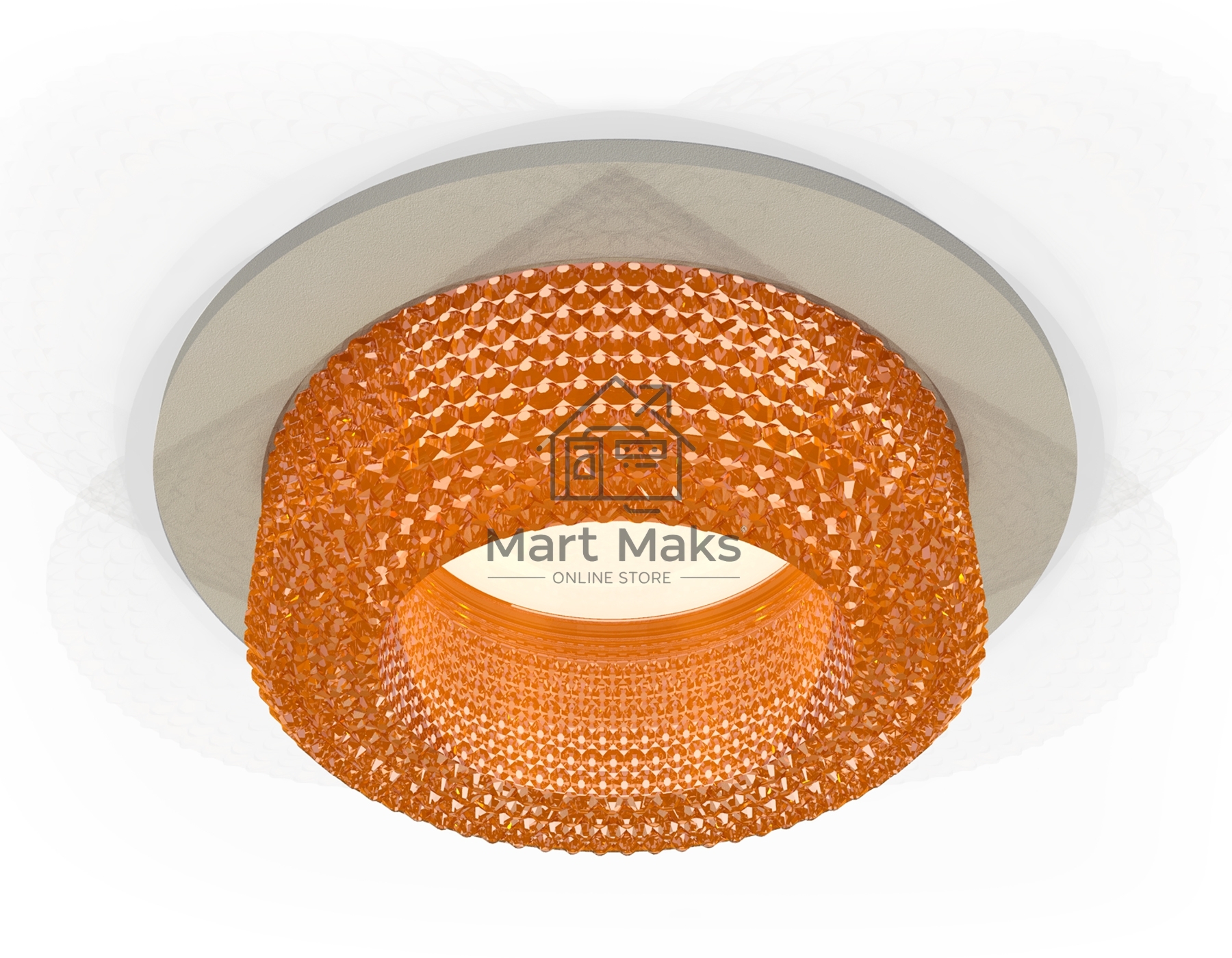 Комплект встраиваемого светильника Ambrella light XC7623024 SGR/CF серый песок/кофе MR16 GU5.3 (C7623, N7195)