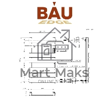 Полотенцесушитель дизайнерский электрический BAU Spectrum Gun Grey 70х40, подключение справа, темно-