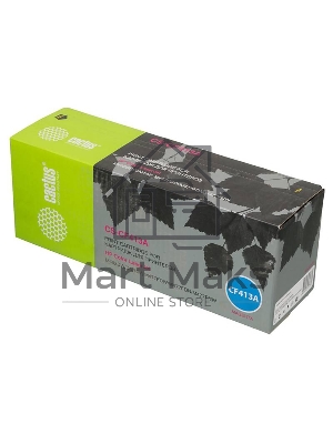 Картридж лазерный Cactus CS-CF413A пурпурный (2300 стр.) для HP LJ M452DW/DN/NW, M477FDW/M477FDN/M477FNW