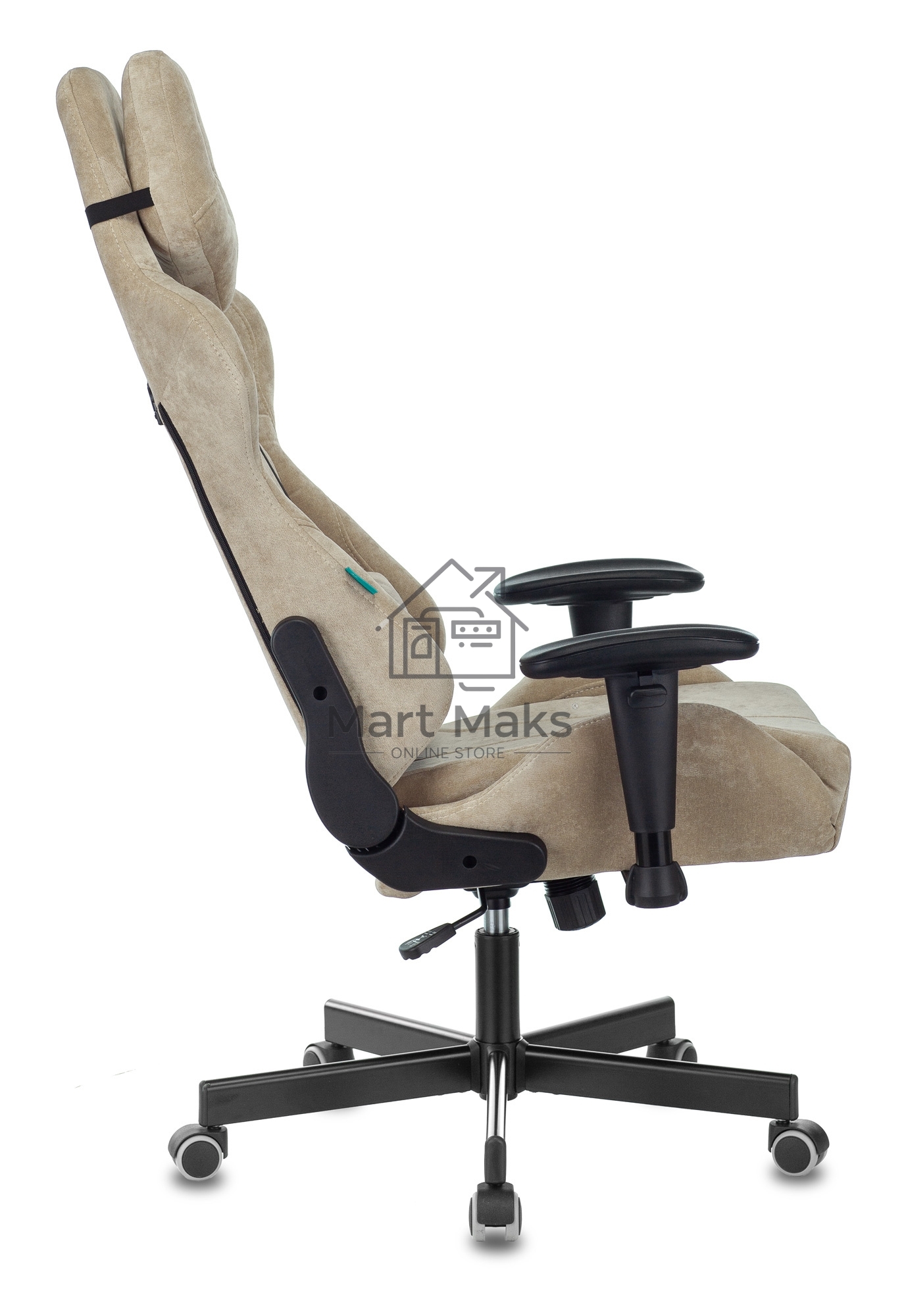 Кресло игровое Бюрократ VIKING KNIGHT LT21 FABRIC песочный крестовина металл/пластик