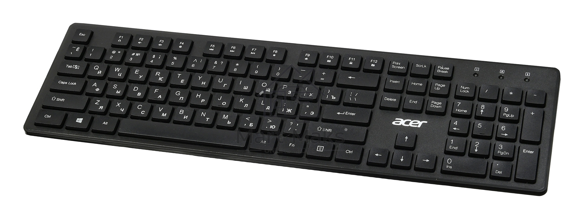 Клавиатура Acer OKW020 проводная, USB, черный