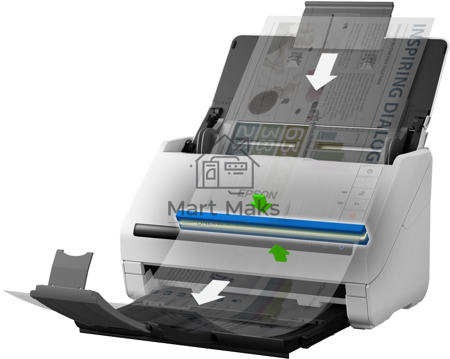 Сканер Epson WorkForce DS-530II A4