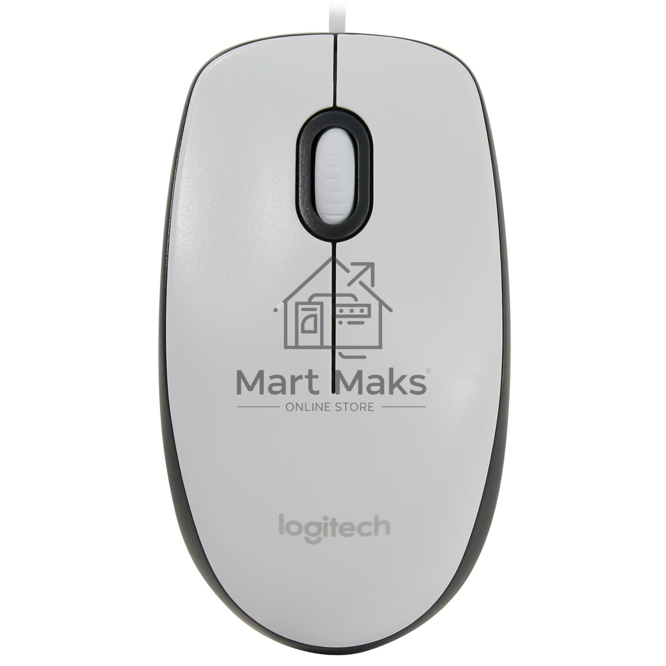 Мышь проводная Logitech M100 белый, 1000 dpi, USB, кнопки - 3