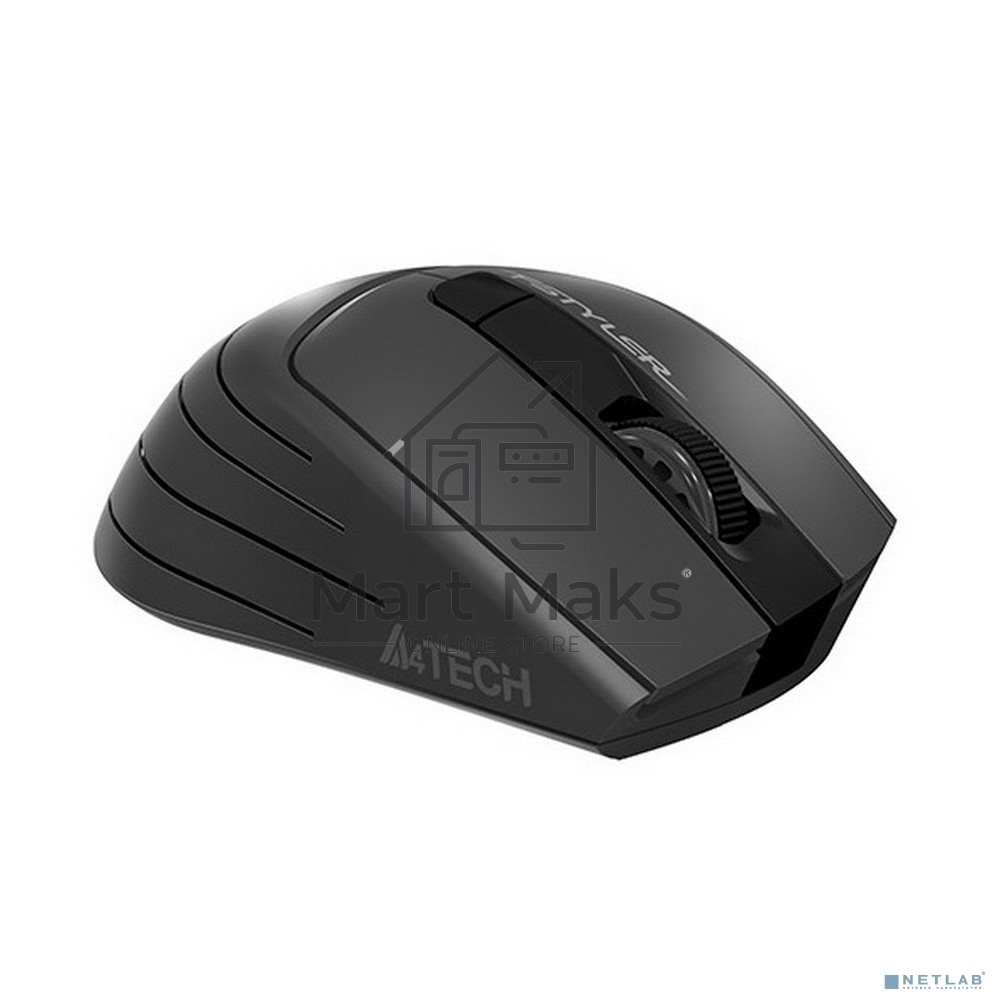 Мышь беспроводная A4Tech Fstyler FG30S серый, 2000 dpi, радиоканал, USB, кнопки - 6