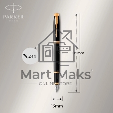 Ручка перьевая Parker IM Core F321 (CW1931645) Black GT F сталь нержавеющая подар.кор.