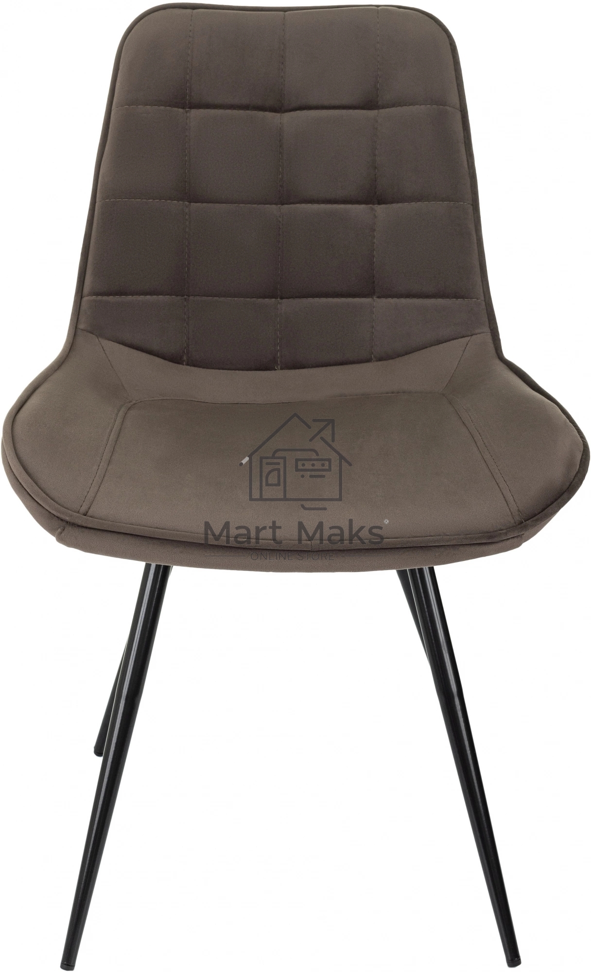 Стул для дома Бюрократ CH-K2_4 комплект 4 шт коричневый Holland 74 металл черный на ножках