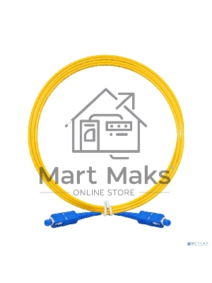 Патч-корд волоконно-оптический ExeGate FC-S-9-SC-SC-3M-LSZH (Шнур ВО SM 9/125 (OS2/G.652.D), SC/UPC-SC/UPC, Simplex, LSZH, 3 м)