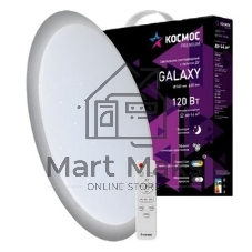 Настенно-потолочный светодиодный светильник Космос KSGala120W белый