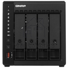 Сетевое хранилище SMB QNAP TS-453E-8G NAS, 4-tray w/o HDD. 2xHDMI-port. 4-core Celeron J6412 2-2.6 GHz, 8Gb DDR, 2x2.5Gb LAN, 2 x M.2 2280 PCIe Gen 3 x2, 2x USB 3.2 Gen 2 (10Gbps) Port, 2x USB 2.0 port