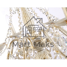 Светильник Ambrella light TR4945/8 WH/GD/CL белый/золото/прозрачный E14/8 max 40W D715*555