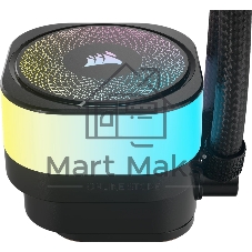 Система жидкостного охлаждения Corsair iCUE LINK TITAN 360 RX RGB (360mm, Black, RGB/ Fans: 3x120mm, 73.5CFM, 36dBA, 2100RPM/ S: 1851, 1700, AM5, AM4)