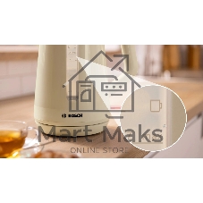 Чайник электрический Bosch TWK1M127 бежевый, 1.7 л, 2400 Вт