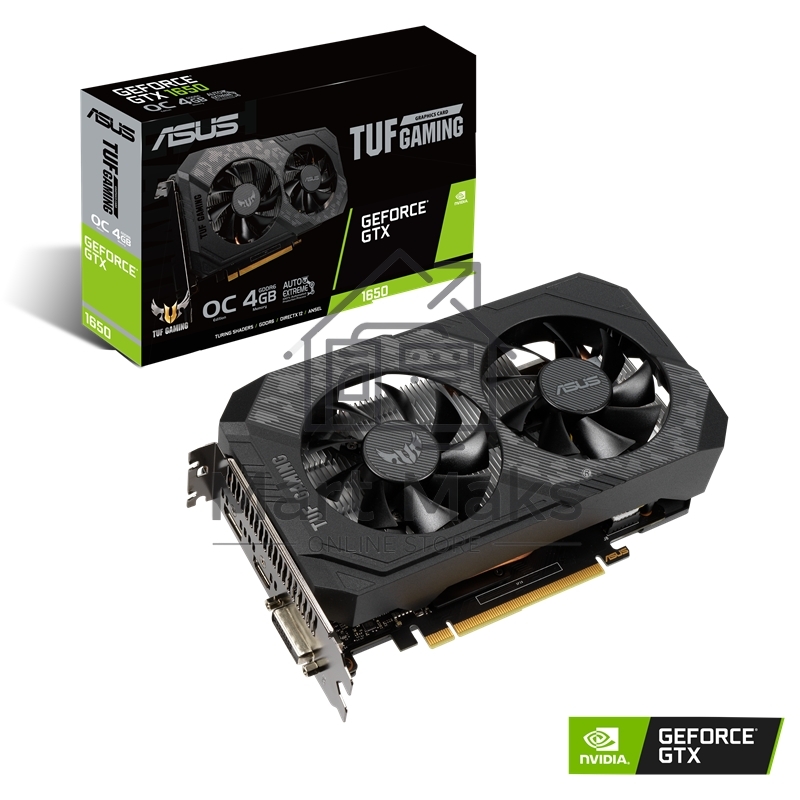 Видеокарта TUF-GTX1650-O4GD6-GAMING /GTX1650,DVI,HDMI,DP,4G,D6