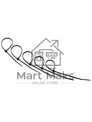 Хомут-стяжкa нeйлонoвая Rexant 200x3,6 мм, черная, упаковка 25 шт.