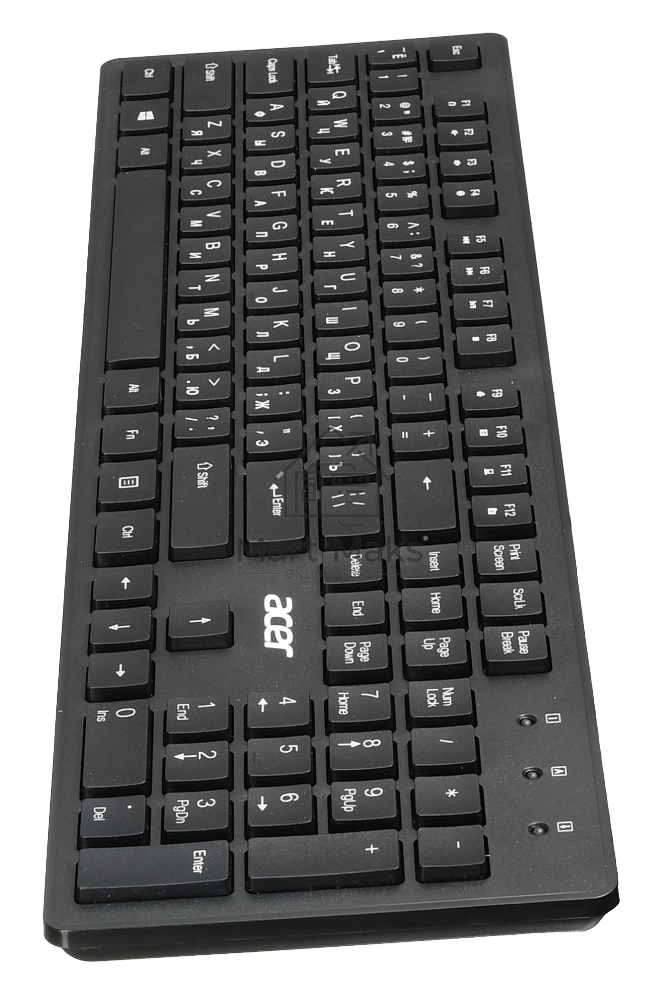 Клавиатура Acer OKW020 проводная, USB, черный