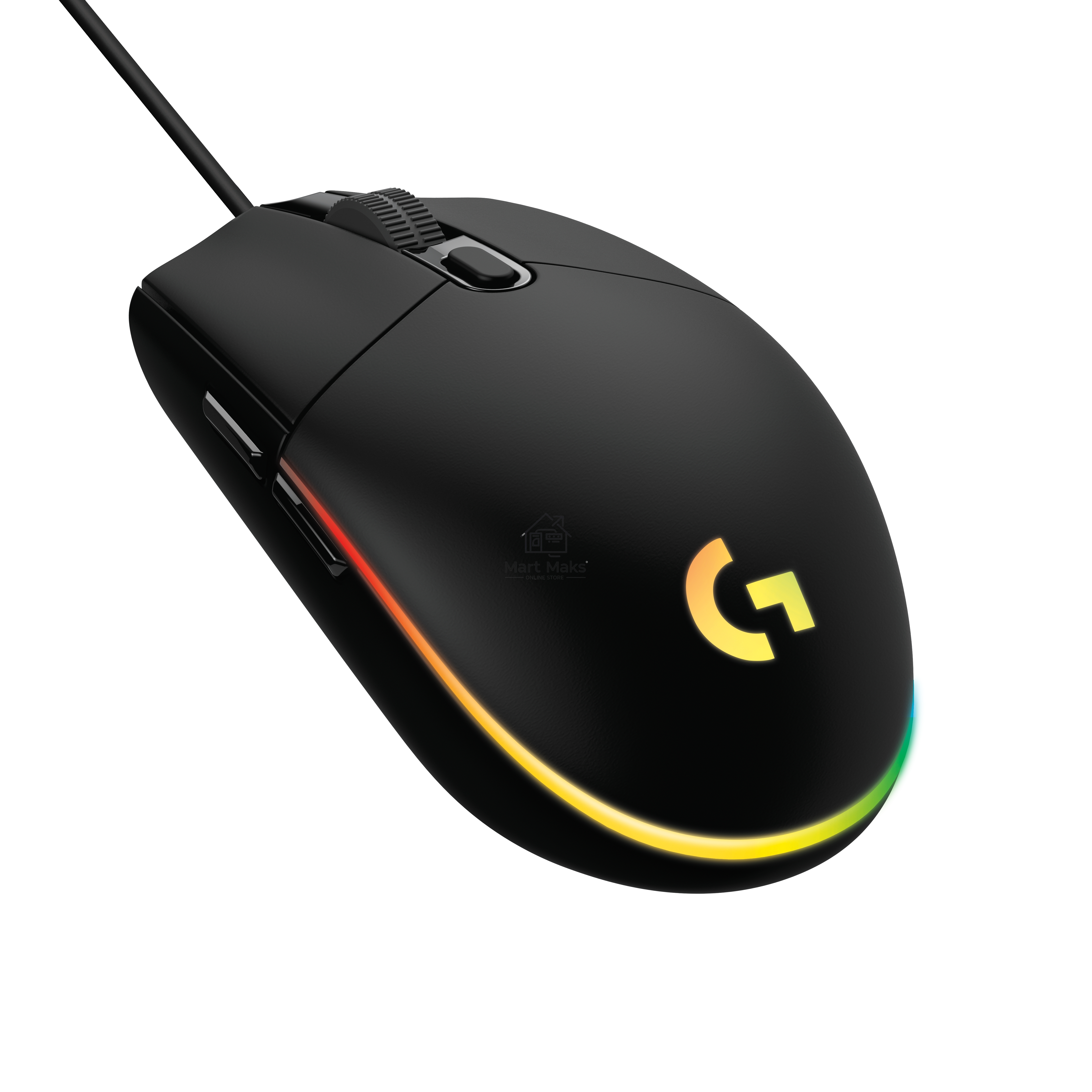 Мышь проводная Logitech G102 LIGHTSYNC черный, 8000 dpi, USB, кнопки - 6