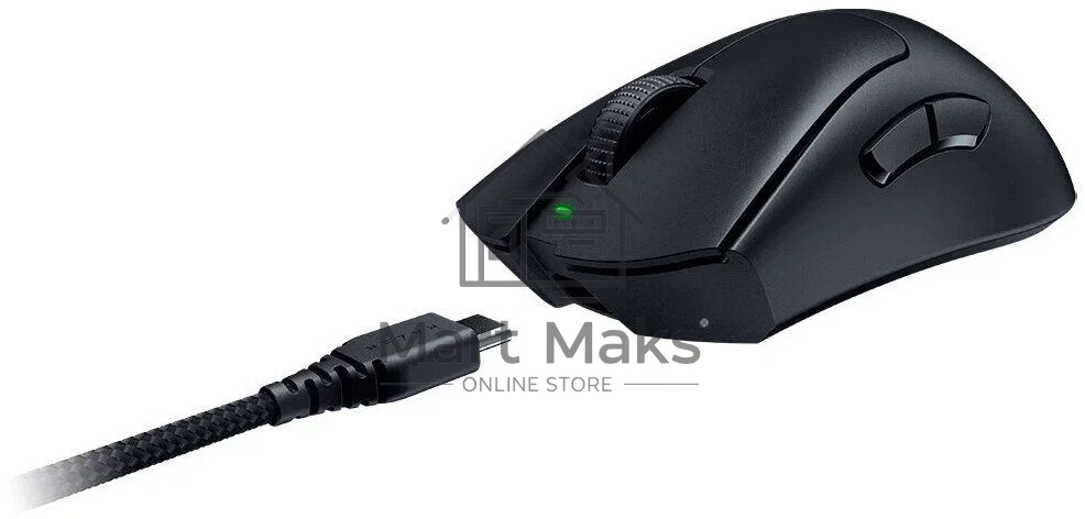 Мышь беспроводная/проводная Razer DeathAdder V3 Pro черный, 30000 dpi, радиоканал, USB, кнопки - 6