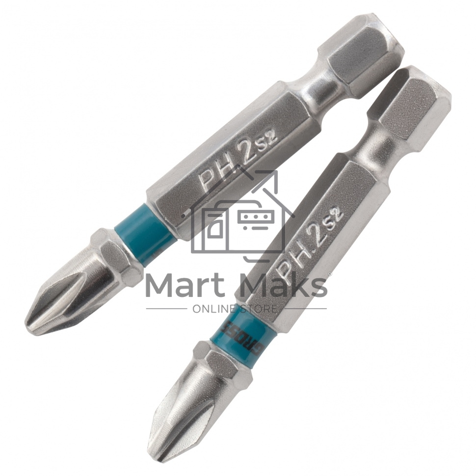 Набор бит GROSS 11357ph2х50 сталь s2 2шт