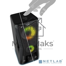 Колонки Sven 445, черный, USB, 2.0,2x3 Вт(RMS), подсветка