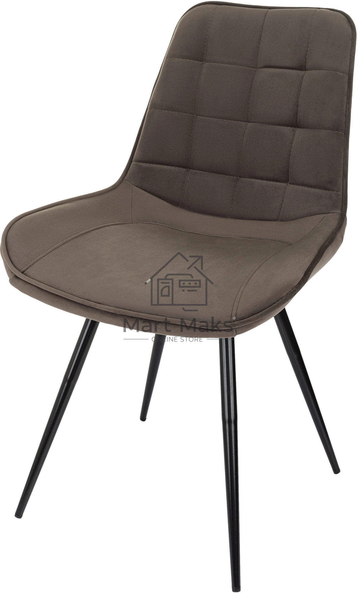 Стул для дома Бюрократ CH-K2_4 комплект 4 шт коричневый Holland 74 металл черный на ножках