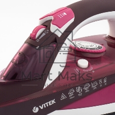 Утюг Vitek VT-1215 (PK) максимальная 2400 Вт.Подошва Ceramic Ultra Care.