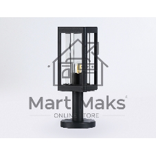Светильник Ambrella light ST2411 BK/CL черный/прозрачный IP54 E27 max 40W 110*110*350