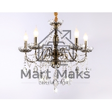 Светильник Ambrella light TR4949/5 SB/CL бронза/прозрачный E14/5 max 40W D620*585