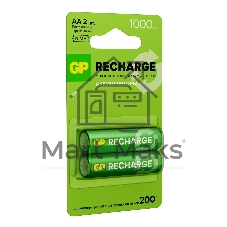 Аккумулятор GP Smart Energy 100AAHCV-2CRSBC2 AA NiMH 1000mAh (2шт)