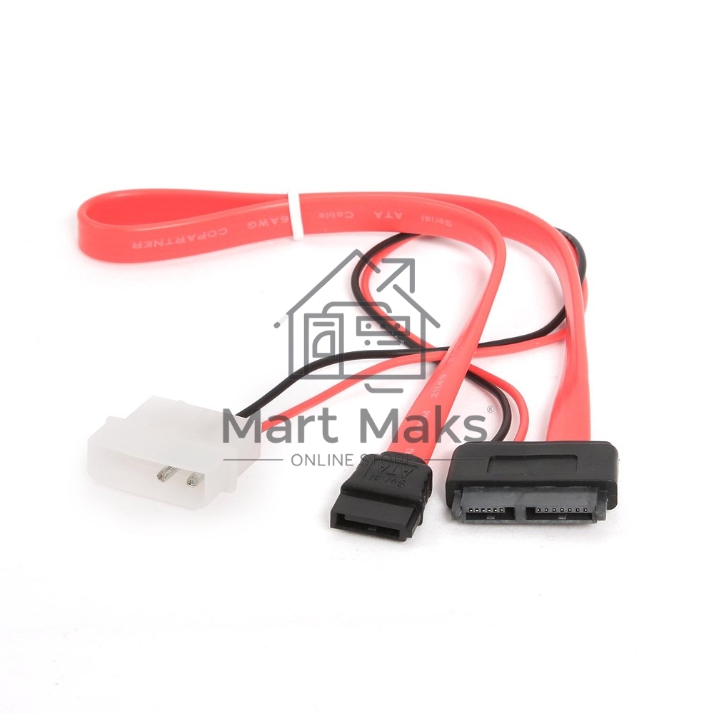 Кабель Gembird/Cablexpert Кабель Combo miniSATA, molex+SATA/miniSATA, 6pin+7pin, (длина инт-35см, пит-30см),(CC-SATA-C2)