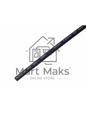 Трубка термоусадочная 6.0/2.0 1м с клеев. подсл. черный Rexant 20-6008