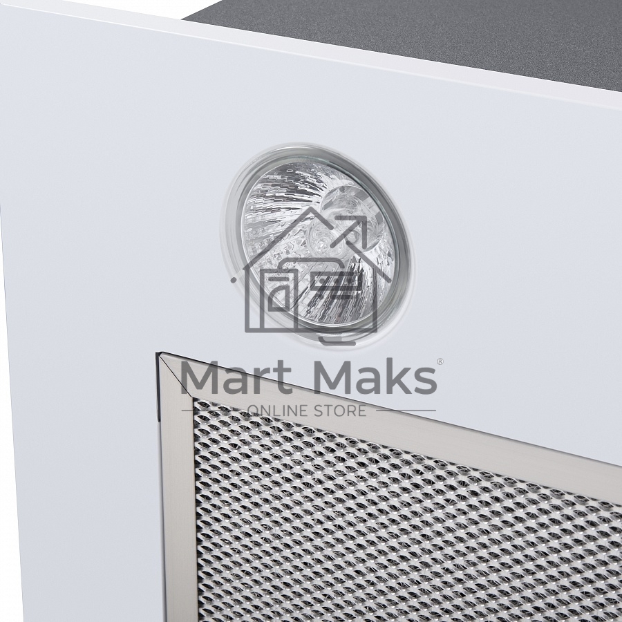 Вытяжка встраиваемая Maunfeld Crosby Light (C) 60 белый, 60 см, 850 куб. м/ч, 48 дБ
