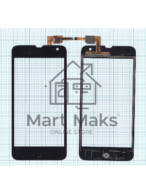 Сенсорное стекло (тачскрин) для Explay Phantom черное