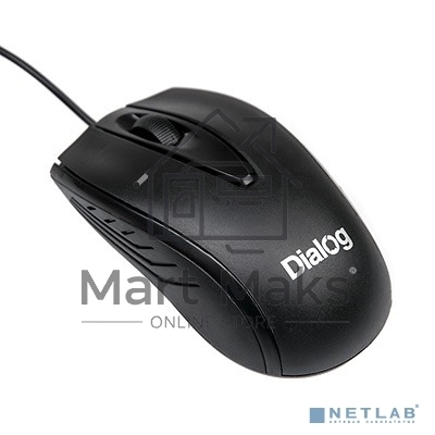 Мышь проводная Dialog Comfort MOС-17U черный, 1200 dpi, USB, кнопки - 3