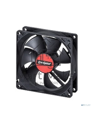Вентилятор для корпуса ExeGate EX09225S3P черный, 92 мм, 2100 об/мин, 25 дБ, 3 pin