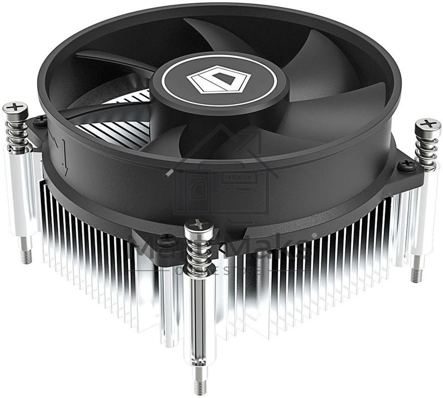Кулер ID-COOLING DK-19 PWM серебристый/черный 92мм алюминий 2200rpm 26db 4-pin 95W 55мм