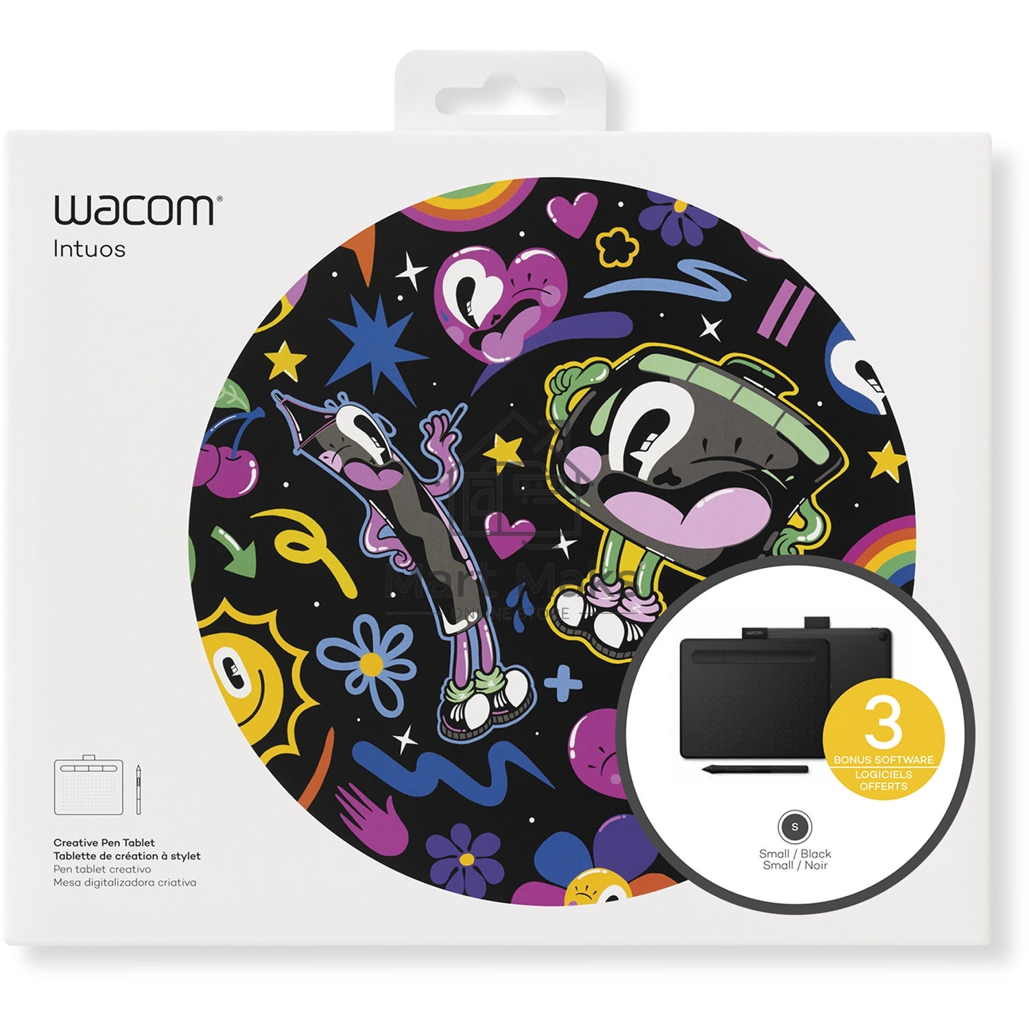 Планшет для рисования Wacom Intuos S CTL-4100K-N USB черный