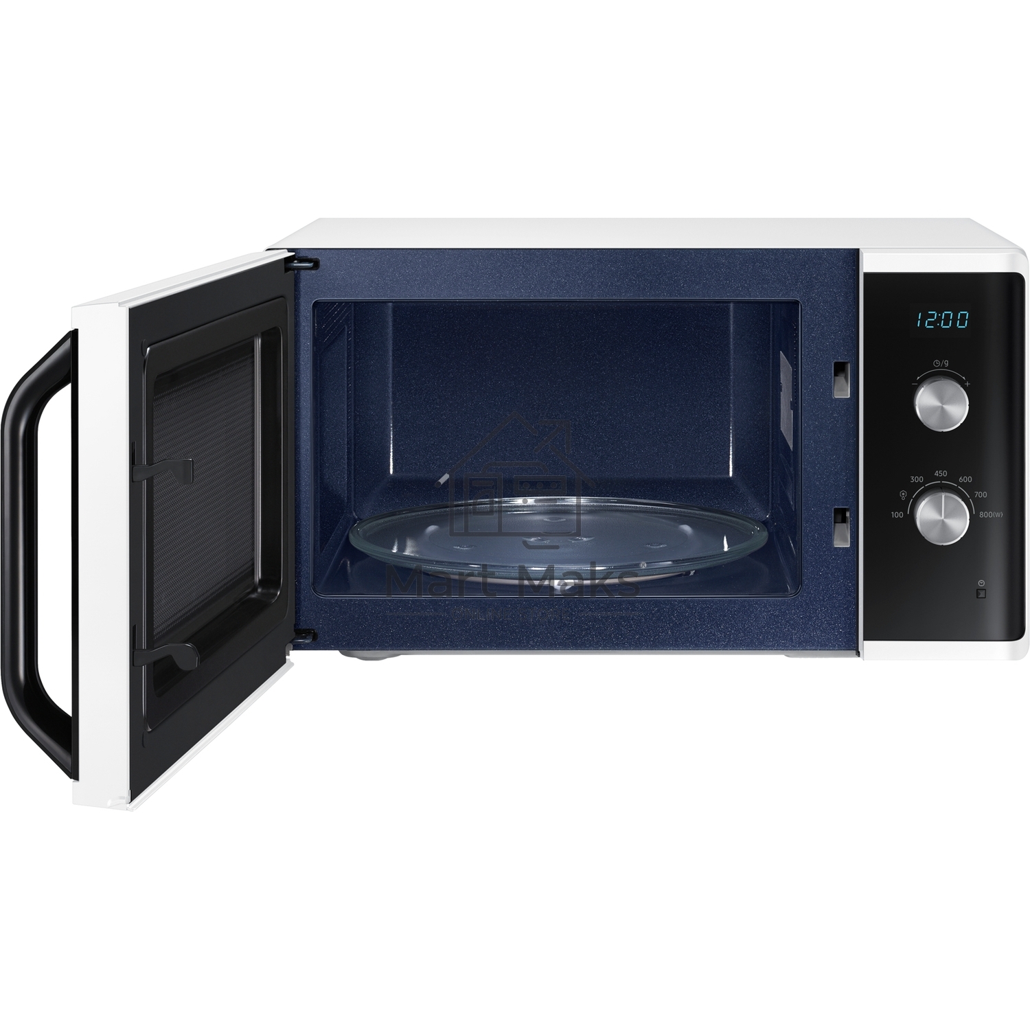 Микроволновая печь Samsung MS23K3614AW белый, 23 л, 800 Вт, переключатели - поворотный механизм